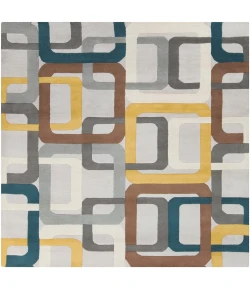 Surya Forum Gray FM-7159 4 ft. X 4 ft. Square Rug