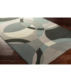 Livabliss Forum FM7193 Khaki Denim Area Rug 9 ft. 9 in. Round