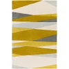 Livabliss Forum FM7203 Cream Lime Area Rug 6 ft. X 9 ft. Kidney