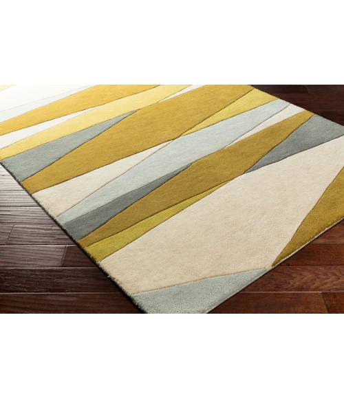 Livabliss Forum Yellow FM-7203 8 ft. X 10 ft. Specialty Rug