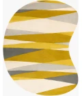 Livabliss Forum Yellow FM-7203 8 ft. X 10 ft. Specialty Rug