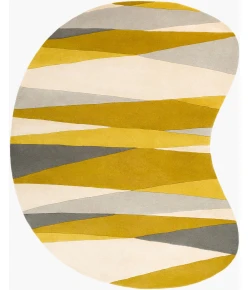 Livabliss Forum Yellow FM-7203 8 ft. X 10 ft. Specialty Rug