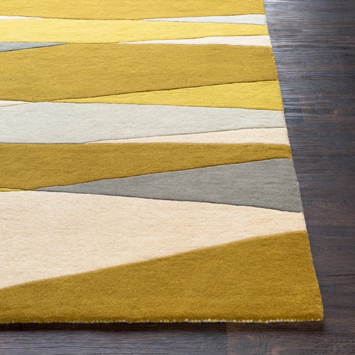 Livabliss Forum Yellow FM-7203 12 ft. X 15 ft. Rect. Rug