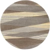 Livabliss Forum FM7211 Dark Brown Charcoal Area Rug 8 ft. Round