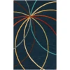 Surya Forum FM7214 Navy Burnt Orange Area Rug 12 ft. X 15 ft. Rectangle