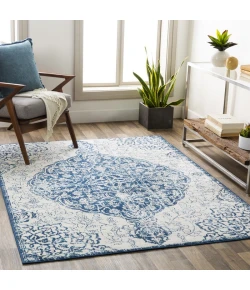 Livabliss Floransa FSA2323 Navy Beige Area Rug 7 ft. 10 in. X 10 ft. Rectangle