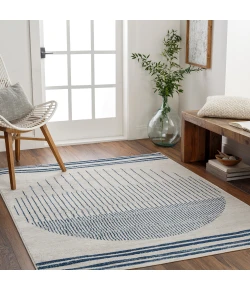 Livabliss Floransa FSA2369 Light Grey Charcoal Area Rug 7 ft. 10 in. Square Square