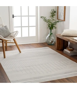 Livabliss Floransa FSA2373 Light Grey Taupe Area Rug 7 ft. 10 in. Square Square