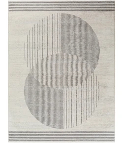 Livabliss Floransa FSA2377 Light Grey Taupe Area Rug 6 ft. 7 in. Square Square