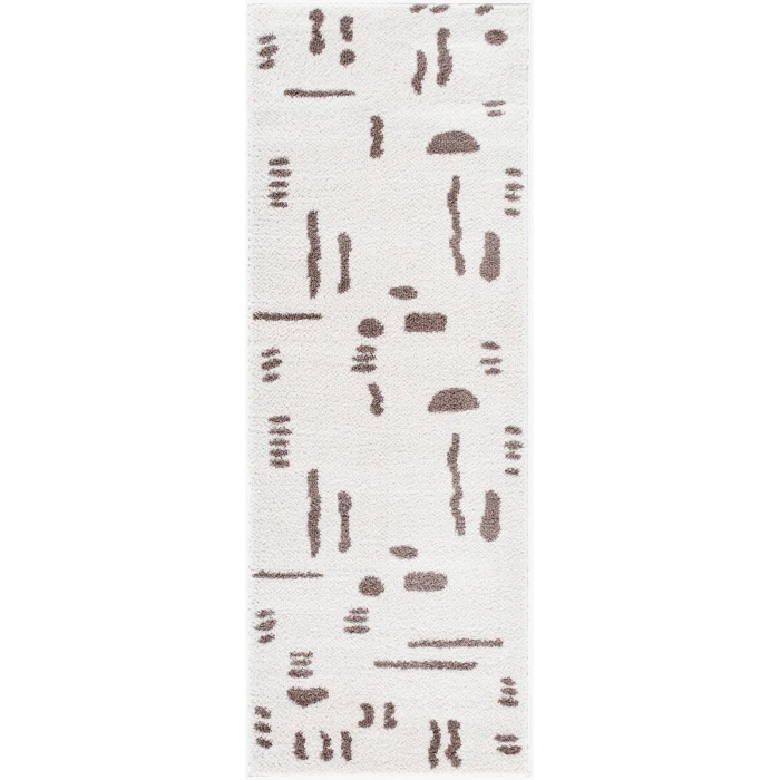 Livabliss Fossay Shag Light Beige FSG-2300 2 ft. 7 in. X 7 ft. 3 in. Rect. Rug