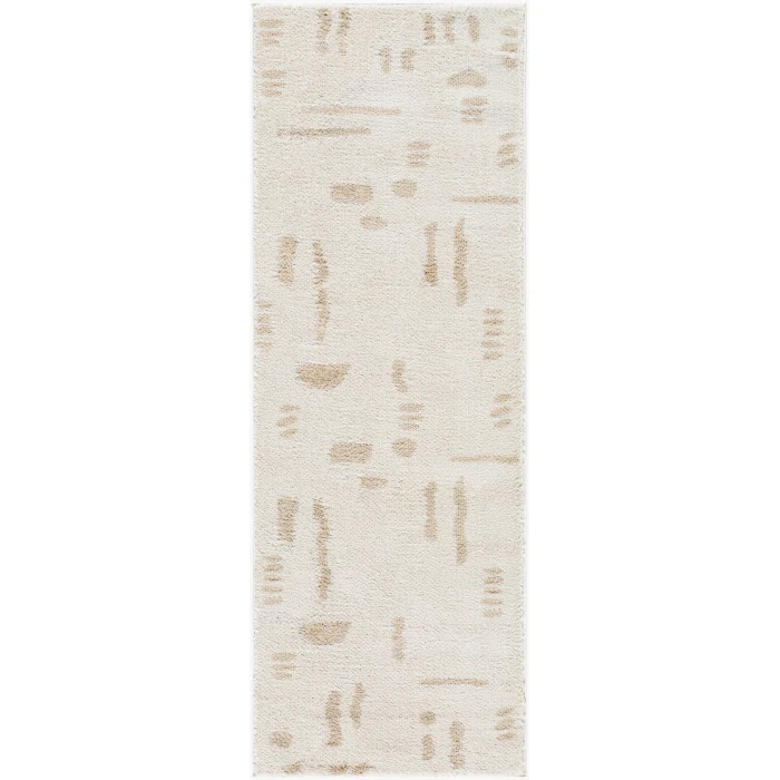 Livabliss Fossay Shag Light Beige FSG-2301 2 ft. 7 in. X 7 ft. 3 in. Rect. Rug