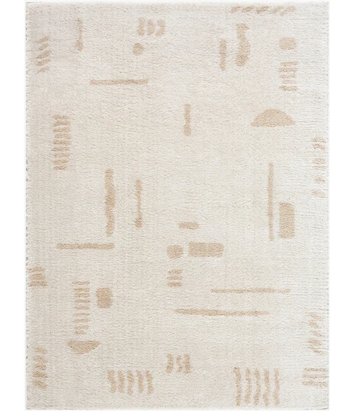 Livabliss Fossay Shag Light Beige FSG-2301 6 ft. 7 in. X 9 ft. Rect. Rug