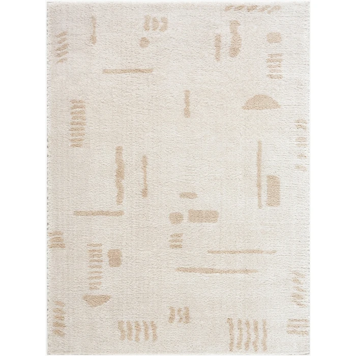 Livabliss Fossay Shag Light Beige FSG-2301 7 ft. 10 in. X 10 ft. Rect. Rug