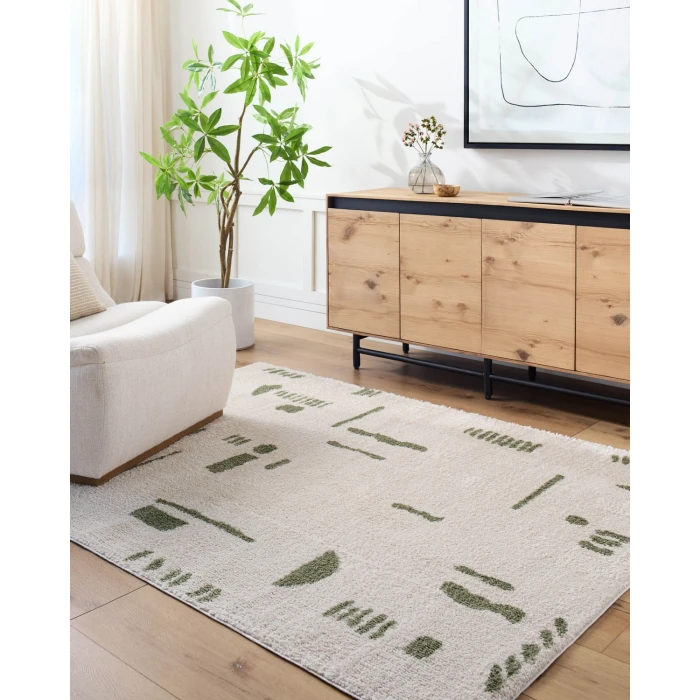 Livabliss Fossay Shag Light Beige FSG-2302 2 ft. 7 in. X 7 ft. 3 in. Rect. Rug