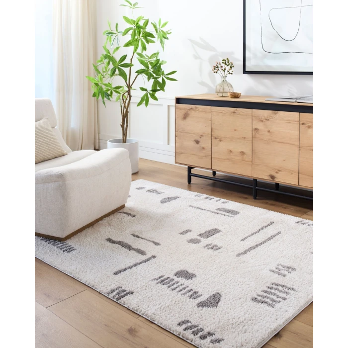 Livabliss Fossay Shag Light Beige FSG-2303 2 ft. 7 in. X 7 ft. 3 in. Rect. Rug