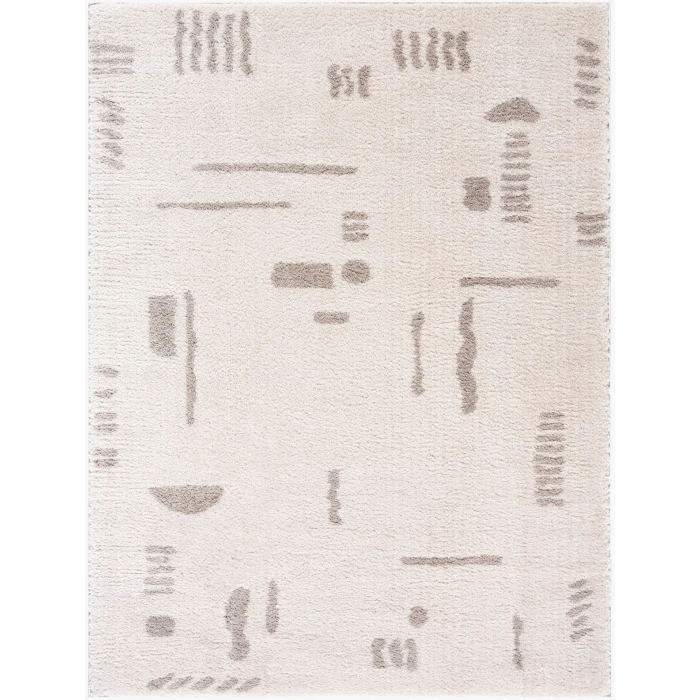 Livabliss Fossay Shag Light Beige FSG-2304 7 ft. 10 in. X 10 ft. Rect. Rug