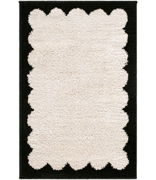 Livabliss Fossay Shag Cream FSG-2342 2 ft. X 2 ft. 11 in. Rect. Rug