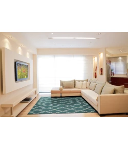 Surya Frontier FT221 Aqua Khaki Area Rug 2 ft. X 3 ft. Rectangle