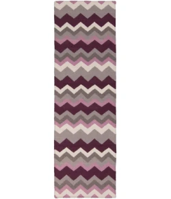 Surya Frontier FT268 Dark Purple Mauve Area Rug 2 ft. 6 in. X 8 ft. Runner