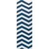 Surya Frontier FT276 Dark Blue White Area Rug 2 ft. 6 in. X 8 ft. Runner