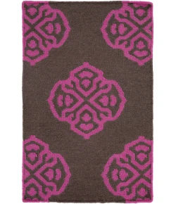 Surya Frontier FT365 Medium Purple Dark Brown Area Rug 2 ft. X 3 ft. Rectangle