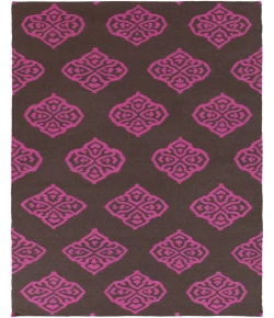 Surya Frontier FT365 Medium Purple Dark Brown Area Rug 5 ft. X 8 ft. Rectangle