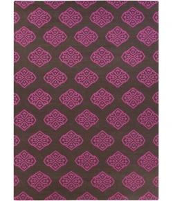 Surya Frontier FT365 Fuschia Dark Brown Area Rug 8 ft. X 11 ft. Rectangle