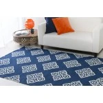 Surya Frontier FT366 Navy Ivory Area Rug 8 ft. X 11 ft. Rectangle