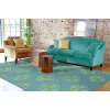 Surya Frontier FT371 Teal Grass Green Area Rug 9 ft. X 13 ft. Rectangle