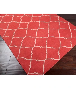 Surya Frontier FT41 Bright Red Ivory Area Rug 5 ft. X 8 ft. Rectangle
