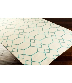 Surya Frontier FT429 Beige Teal Area Rug 2 ft. 6 in. X 8 ft. Runner