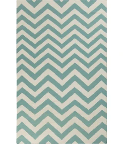 Surya Frontier FT454 Teal Ivory Area Rug 2 ft. X 3 ft. Rectangle