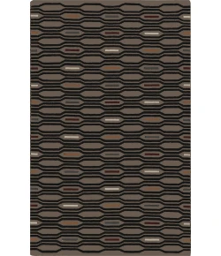 Surya Frontier FT507 Dark Brown Black Area Rug 8 ft. X 11 ft. Rectangle