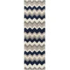 Surya Frontier FT602 Navy Taupe Area Rug 2 ft. 6 in. X 8 ft. Runner