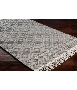 Surya Farmhouse Tassels FTS2302 Black White Area Rug 9 ft. X 12 ft. Rectangle