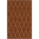 Surya Gates GAT1006 Dark Brown Camel Area Rug 5 ft. X 8 ft. Rectangle