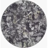 Livabliss Gakko Black GKK-2300 5 ft. 3 in. X 5 ft. 3 in. Round Rug
