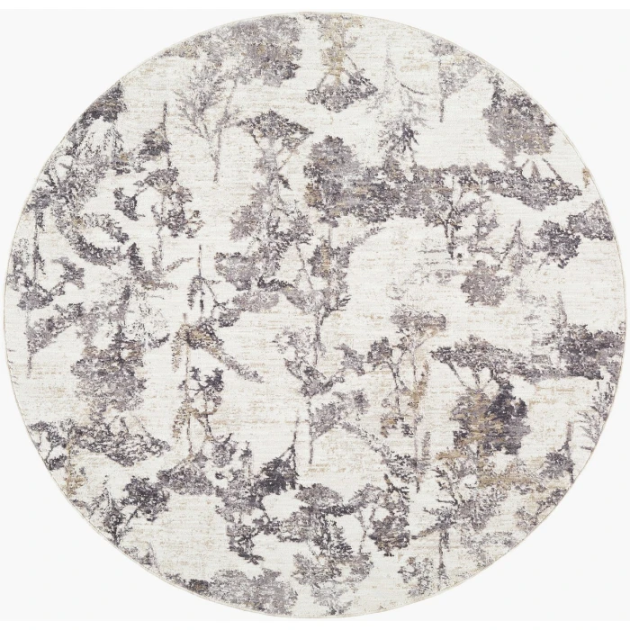 Livabliss Gakko Cream GKK-2301 5 ft. 3 in. X 5 ft. 3 in. Round Rug
