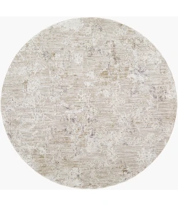 Livabliss Gakko Charcoal GKK-2302 7 ft. 10 in. X 7 ft. 10 in. Round Rug