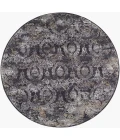 Livabliss Gakko Black GKK-2304 5 ft. 3 in. X 5 ft. 3 in. Round Rug