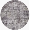 Livabliss Gakko Black GKK-2307 6 ft. 7 in. X 6 ft. 7 in. Round Rug