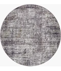 Livabliss Gakko Black GKK-2307 5 ft. 3 in. X 5 ft. 3 in. Round Rug