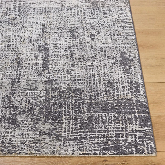 Livabliss Gakko Black GKK-2307 5 ft. 3 in. X 5 ft. 3 in. Round Rug