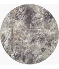 Livabliss Gakko Medium Gray GKK-2310 5 ft. 3 in. X 5 ft. 3 in. Round Rug