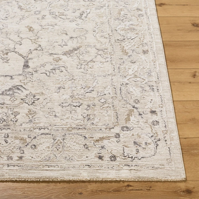 Livabliss Gakko Charcoal GKK-2312 7 ft. 10 in. X 7 ft. 10 in. Round Rug