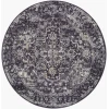 Livabliss Gakko Black GKK-2313 7 ft. 10 in. X 7 ft. 10 in. Round Rug