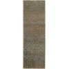 Surya Galloway GLO1004 Dark Green Light Beige Area Rug 2 ft. 6 in. X 8 ft. Runner