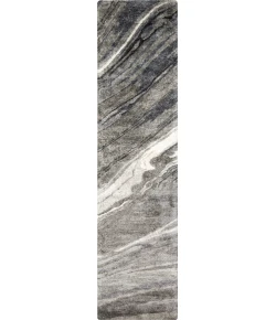 Surya Gemini GMN4052 Charcoal Medium Gray Area Rug 2 ft. 6 in. X 8 ft. Runner