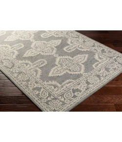 Surya Granada GND2302 Medium Gray Beige Area Rug 6 ft. Round