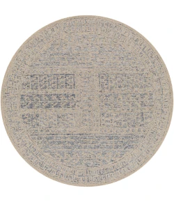 Livabliss Granada GND2318 Navy Light Blue Area Rug 6 ft. Round